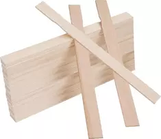 Medinės maišymo lazdelės amatams, 40 vnt., 30 cm