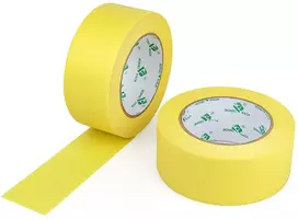 Bomei Pack Maskavimo juosta geltona 48 mm x 50 m – universali dažytojo maskavimo juosta 2 ritinėliai dažytojų juostos dažymui – maskavimo juosta dažymo darbams – dažytojo maskavimo juosta