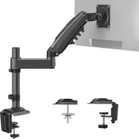 Huanuo 17-32 colių monitoriaus laikiklis Lcd Led ekranui, dujinis pakėlimo mechanizmas 360° besisukantis, Vesa 75/100 ir keliamoji galia 2-9kg