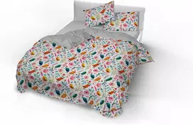 Patalynės komplektas Italian Bed Linen Cp-wt-09-2p Skaitmeninės spaudos medvilninis antklodžių užvalkalų komplektas Wt-09 Dvigulis