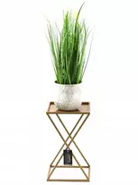 Modernus metalinis stovas gėlėms Jak-pol, 40 cm, auksinis