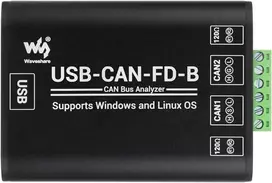 Waveshare Pramoninės klasės Can/can Fd magistralės duomenų analizatorius, Usb į Can Fd adapteris, Can/can Fd magistralės komunikacijos sąsajos plokštė, Can/can Fd protokolo duomenų analizatorius, palaiko Windows ir Linux