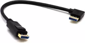 Lokeke 8k Displayport 1.4 kabelis, paauksuotas, 8k@60hz 4k@120hz Displayport į Displayport Dp jungtis į Dp jungtį su 90 laipsnių stačiu kampu, skirtas Hdr 3d įrenginiams (m to M Right)