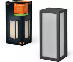 Ledvance Endura Classic Rado W lauko šviestuvas, sieninis šviestuvas, E27 lizdas, tamsiai pilka, aliuminis, greitas ir paprastas montavimas, matinis difuzorius, Ip65 apsaugos klasė, naudojimui lauke