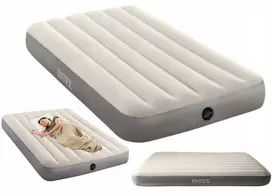 Pripučiamas turistinis vienvietis čiužinys Intex 191cm premium, platus