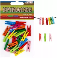 Mediniai segtukai, spaustukai, skirti nuotraukoms, scrapbooking'ui, spalvoti, 2,5 cm