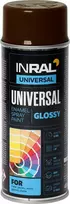 Dažai purškiami tamsaus šokolado spalvos universalūs blizgūs greitai džiūstantys Inral 400ml