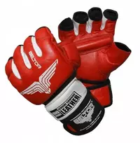Beltor Combat Mma treniruočių pirštinės maišui, odinės, raudonos, dydis Xl