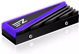 Ezdiy-fab Nvme M.2 aliuminio heatsink'as 12v 4-pin Rgb aušintuvas 2280 M.2 Ssd heatsink'ui Tri-cool su silikonine termo pagalvėle