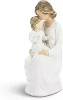 Dibaliyi Dovanos mamai nuo dukters, motinos ir dukters statulėlės, rankomis tapyta dervos statulėlė, mažos statulėlės, namų dekoracija, dovanos dukrai nuo mamos, svetainei, stalo lentynai (motina ir vaikas)