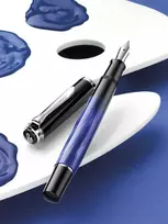 Pelikan M205 plunksnakotis Classic 205 Ef plunksna dovanų dėžutėje, mėlynas marmuras