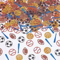 Sursurprise 200 sporto konfeti laikrodis krepšinis beisbolas futbolas amerikietiškas futbolas kūdikių vakarėliai su iškirptais konfeti ir tai yra gimtadienio vakarėlis
