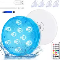 Povandeninis Led apšvietimas su magnetu ir nuotolinio valdymo pulteliu