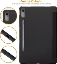 Dėklas Lenovo Tab P12 12.7" su stoveliu ir auto miego/žadinimo funkcija, juodas