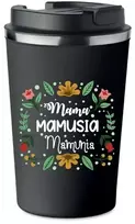 Terminis puodelis Premium juodas Mama dovana Motinos dienos proga mamai Kt_485_cz