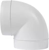 Vent Systems 125mm alkūnė 90 laipsnių vamzdžio jungtis lanksti apvalaus vamzdžio ventiliacijos žarna Abs plastikas 125mm