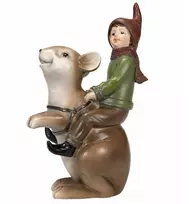 Kalėdinė figūrėlė nykštuko formos Kalėdos, aukštis 16 cm