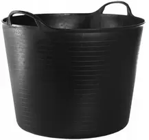 Lankstus konteineris, krepšys skalbiniams, piktžolėms, sodui, juodas, 27 l, kibiras
