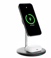 Cheroy Powerduo - Belaidis įkroviklis 2 viename - 15w Qi Magsafe įkrovimo stotis