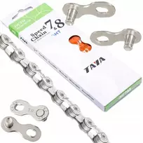 Taya Octo 7 8-ių pavarų 116 Hg dviračio grandinė Shimano, sujungimo sagtis