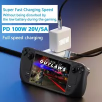 Usb-c 100w Kampinis Laidas, 10gbps Duomenims, 4k Vaizdui (2m)