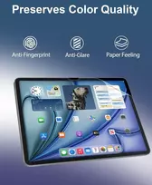 Xiron 3 vnt. popieriaus plėvelės rinkinys, skirtas Ipad Air 11 colių 2024 M2, matinė popieriaus apsauginė plėvelė, skirta rašymui ir piešimui – neatspindi šviesos, nepalieka pirštų atspaudų, atspari įbrėžimams / didelis jautrumas
