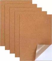 Xthrotsenk 5 kamštinių plokščių rinkinys sienoms, lipnus kamštis 30 x 21 cm stačiakampės izoliuotos kamštinės plokštės 1 mm storio padėkliukai grindims, sienoms, "pasidaryk pats" amatų projektams, stačiakampės