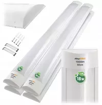 Berge Led panelinė lempa 60cm garažui, dirbtuvėms 18w rinkinys stipri led šviesa 4x