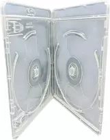 Vinilinė plokštelė Amaray Vortex Eco-lite dvigubos 3d skaidrios 2 diskų „blu-ray“ dėžutės