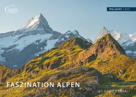 Faszination Alpen 2025 sieninis kalendorius, 70 x 50 cm, plakatinis kalendorius su didingais Alpių kraštovaizdžiais, aukštos kokybės fotografija, Alpių pasaulio tyrinėjimas
