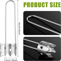 Pepper Core Corer, 2024 patobulintas nerūdijančio plieno vaisių šerdies išėmėjas, obuolių šerdies išėmėjas, daržovių šerdies išėmėjas daržovėms, vaisiams, virtuvės reikmenys
