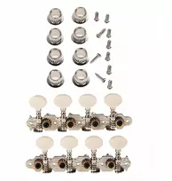 8 stygų mandolinos plieninės mašinų galvutės derinimo kaišteliai įvorės varžtų rinkinys kreminis