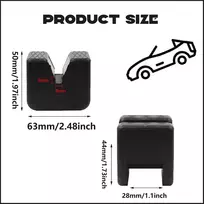 4 vnt. automobilinio domkrato guminiai padėkliukai 6,3 x 4,4 x 5 cm vertikalūs guminiai padėkliukai, skirti apsaugoti jūsų automobilį ir regėjimą