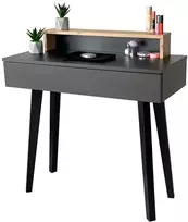 Melart Tualetinis staliukas Lena Plus juodas + ąžuolas Artisan 90cm