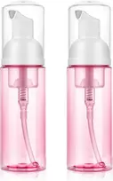 Molain 2 putų dozatorių pakuotė, 60 ml muilo putų dozatorius, buteliukas su pompa, kelioniniai putų buteliukai su pompa, nešiojamas dozatoriaus buteliukas kosmetikai, šampūnui, kremui (rožinis)