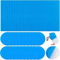40 vnt. baseino lopų rinkinys, lipnus baseino remonto komplektas, pvc baseino lopai, povandeniniai baseino remonto lopai, baseino pagalvėlė baseino oro pagalvei, plaukimo ratas, pripučiamas pleistras