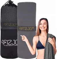 4fizjo greitai džiūstantis mikropluošto rankšluostis, skirtas maudynėms, paplūdimiui, sporto salei, didelis, 130 cm