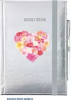 N13 Mokytojo kalendorius 2025/2026 A5 savaitinis Nebraska su gumyte Širdis