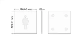 Durų ženklas "sprechzimmer 1 2 3 4 Uv spauda 12 x 12 cm - 3 mm aliuminio kompozitas - pagaminta Vokietijoje - prekės Nr. 2070 (kalbų kabinetas 1)