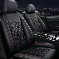 Universalūs automobilio sėdynių užvalkalai, 2 priekinių sėdynių komplektas, vandeniui atsparūs pu odiniai automobilio sėdynių užvalkalai, tinkantys Mercedes-benz C-class W202 W203 W204 W205 E-class W210 W211 W212 W213 W124