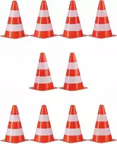 Įspėjamieji kūgiai kelio atitvarai mokymams treniruotėms rinkinys 10 vnt.