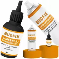 Budfix juodas cianoakrilatinis klijai magnetams klijuoti 20g + aktyvatorius