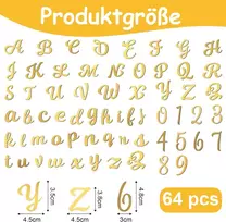 Affek Design Auksinių raidžių torto dekoracijos gimtadieniui ir šventėms