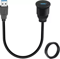 Usb 3.0 prailginimo laidas su tvirtinimu, 5gbps, 30cm