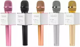 Belaidis karaoke mikrofonas su bluetooth garsiakalbiu