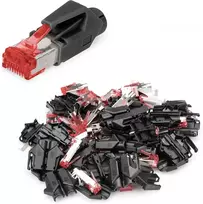 Digitus A-mo6 8/8 Hrs - Rj45 Cat 6 tinklo jungtys - 10 vienetų Hirose Tm21 - Cat6 užspaudžiami ekranuoti jungikliai - tinklo kabeliams, patch kabeliui, ethernet kabeliui - 1gbase-t - 8p8c - Awg 27/7 iki Awg
