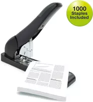 Rapesco 1551 Eco Hd-210 didelio našumo segiklis su 1000 vnt. 923/15 mm kabėmis, juodas