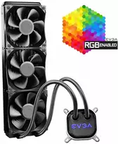 Evga clc 360 mm all-in-one rgb led cpu skystinis aušintuvas, 3 x fx12 120 mm pwm ventiliatoriai, intel, amd, 400-hy-cl36-v1