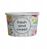Popieriniai indeliai ledams Fresh & Sweet 130ml, 250 vnt.