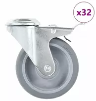 Lova 32 pilkų Tpr ratukų komplektas 100 mm su stabdžiais